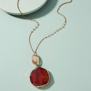 NWT Anthropologie safari pendant necklace